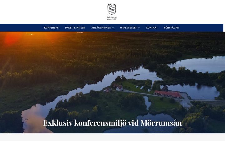 Screenshot of blidingsholmkonferens.se