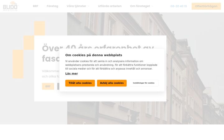Screenshot of blidofasad.se