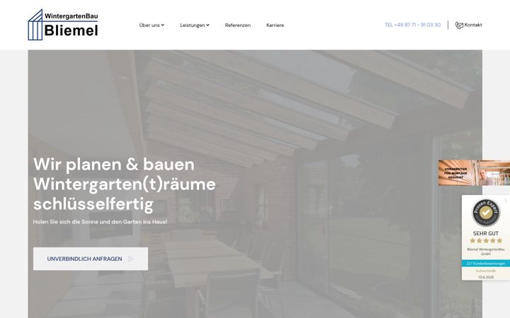 Screenshot of bliemel-gmbh.de