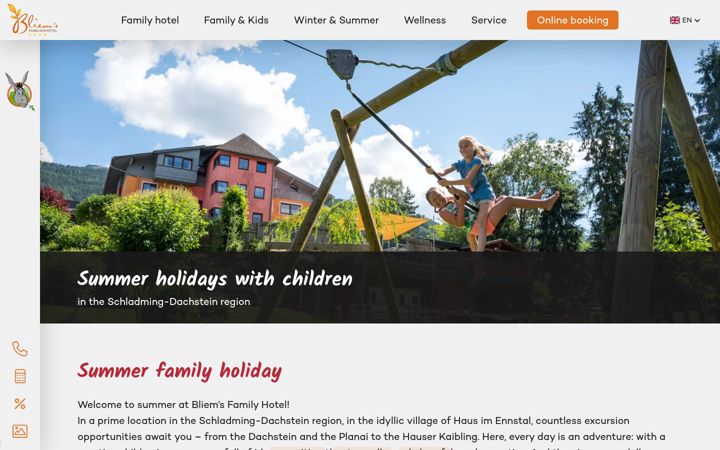 Screenshot of bliems-familienhotel.at