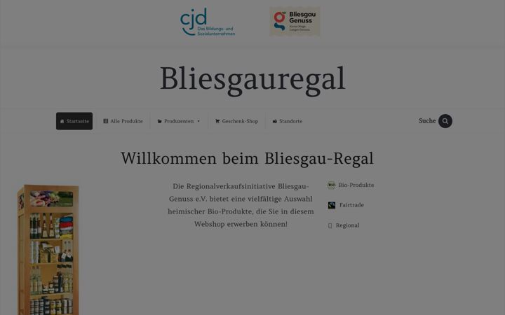 Ekrano kopija bliesgauregal.de