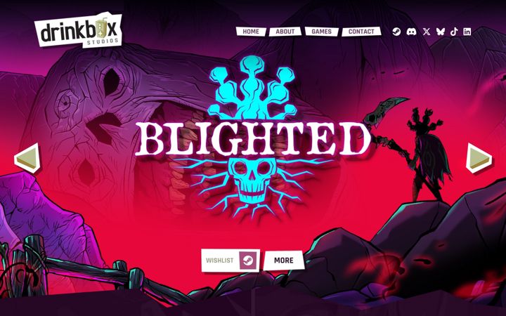 Screenshot of blightedgame.com