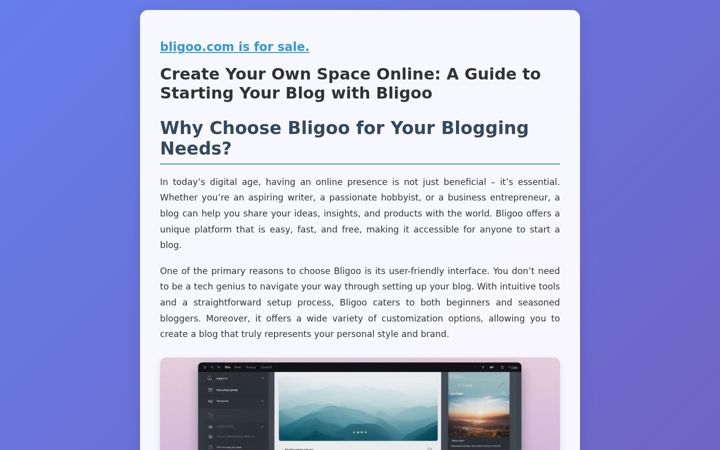 Screenshot of bligoo.com