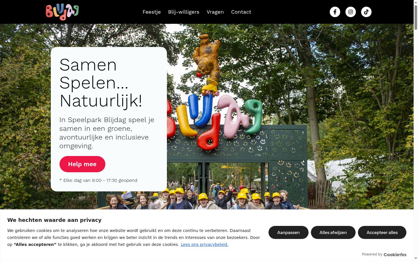 Screenshot des Einwilligungsbanners vor jeglicher Interaktion