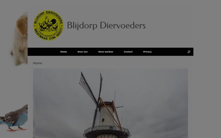Ekrano kopija blijdorp-diervoeders.nl