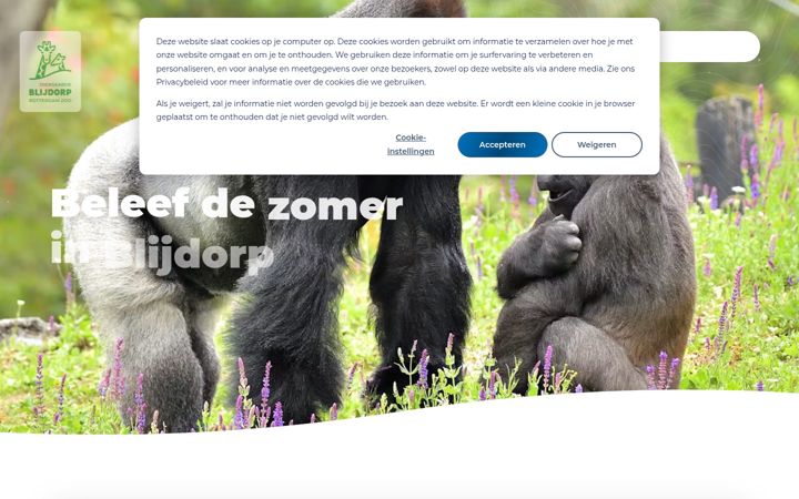 Ekrano kopija blijdorp.nl