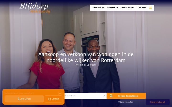 Screenshot ta' blijdorpmakelaardij.nl