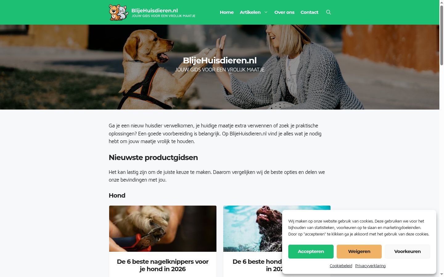 Screenshot tal-banner tal-kunsens muri qabel kwalunkwe interazzjoni