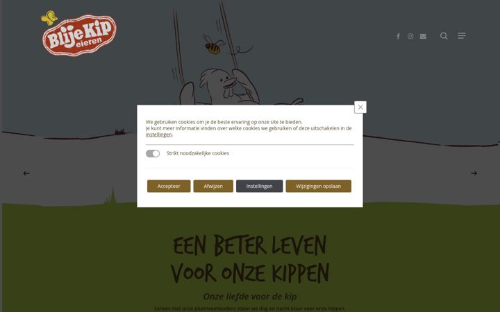 Screenshot von blijekip.nl