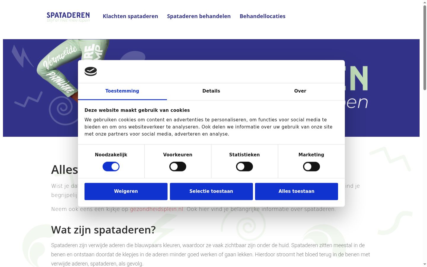 Sutikimo reklamjuostės, rodytos prieš bet kokią sąveiką, ekrano kopija