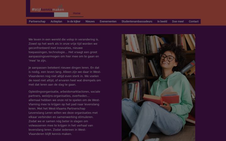 Screenshot of blijfkennismaken.be