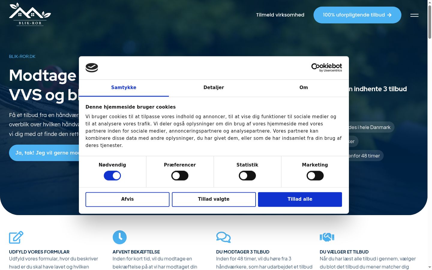 Sutikimo reklamjuostės, rodytos prieš bet kokią sąveiką, ekrano kopija