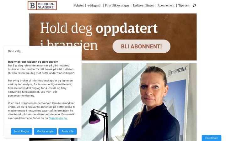 Screenshot of blikkenslagere.no