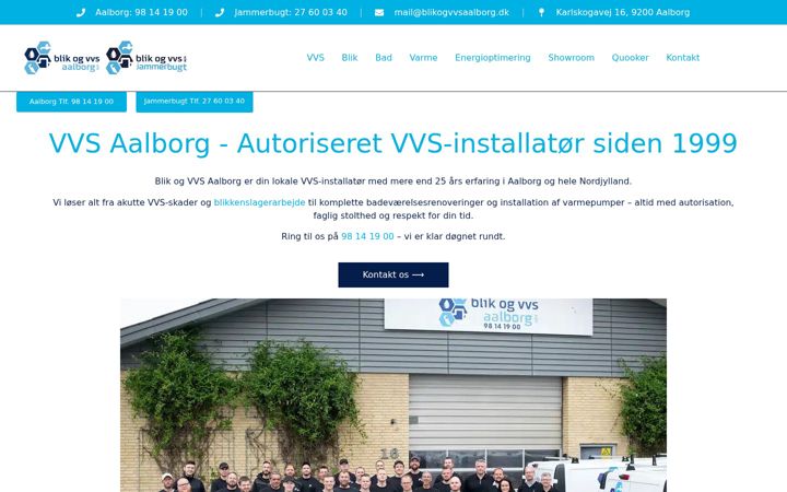 Screenshot of blikogvvsaalborg.dk