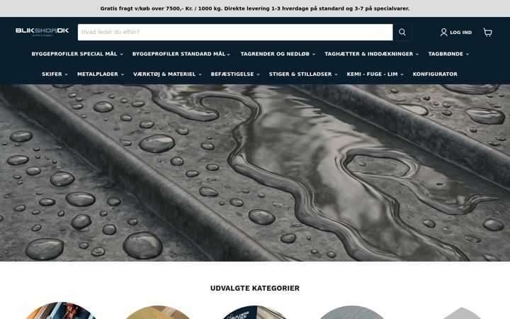 Screenshot του blikshop.dk