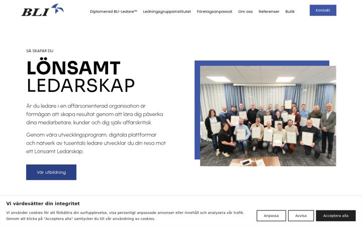 Screenshot of blikurs.se