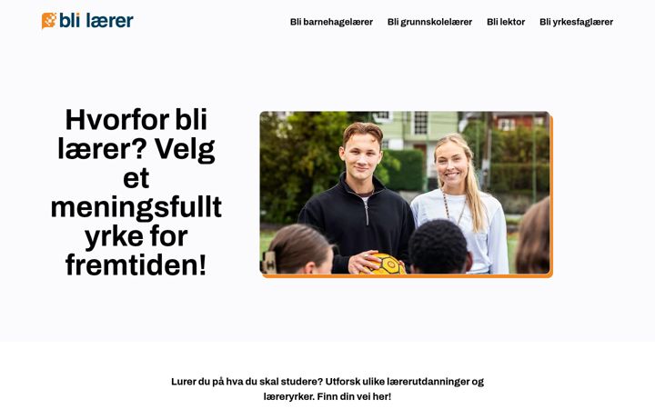 Screenshot of blilaerer.no