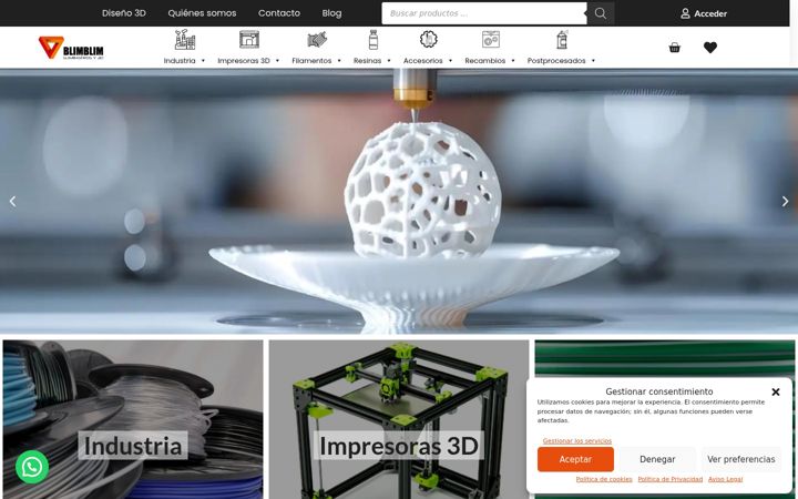 Screenshot of blimblim.es