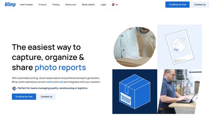 Screenshot του blimp-app.com