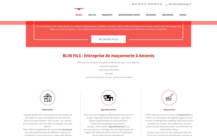 Screenshot of blin-fils-maconnerie.fr