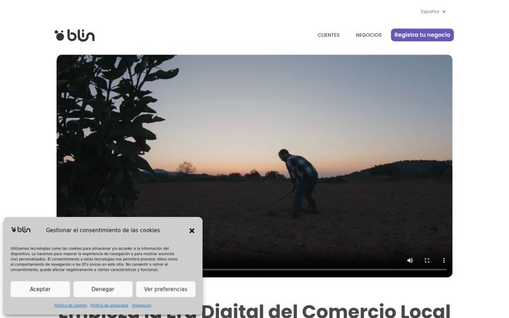 Screenshot του blinapp.com