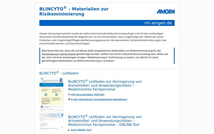 Screenshot του blincyto-rm.de