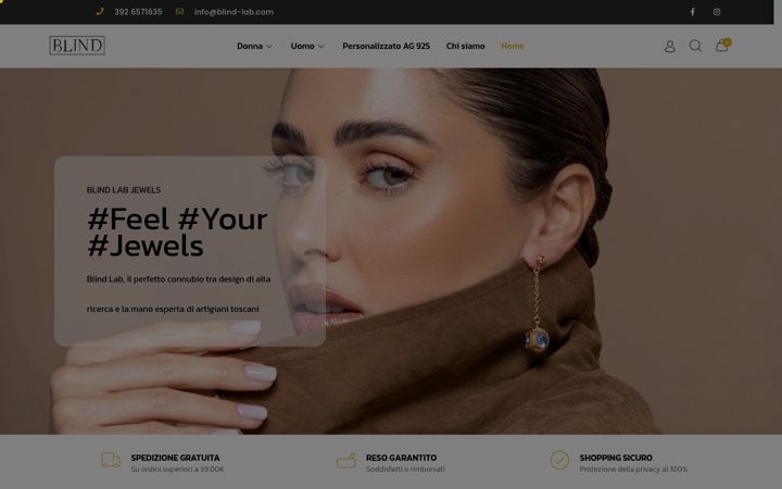 Screenshot of blind-lab.com