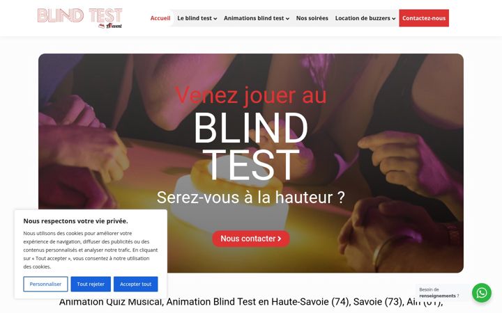 Screenshot of blind-test.fr