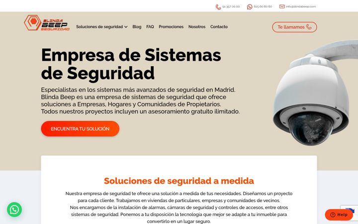 Screenshot of blindabeep.com