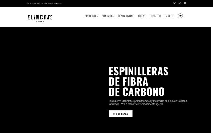 Screenshot of blindaxe.com