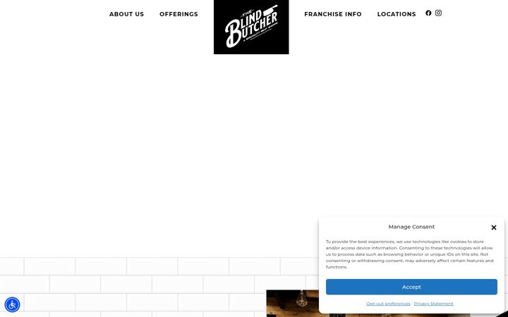 Screenshot of blindbutchershoppe.com