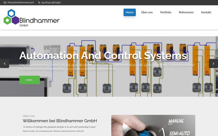 Screenshot of blindhammer.com