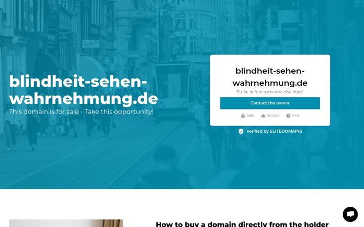 Screenshot of blindheit-sehen-wahrnehmung.de