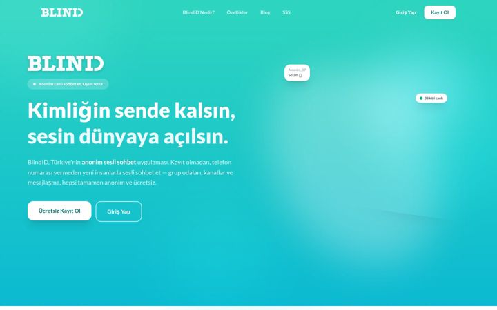 Screenshot of blindid.app