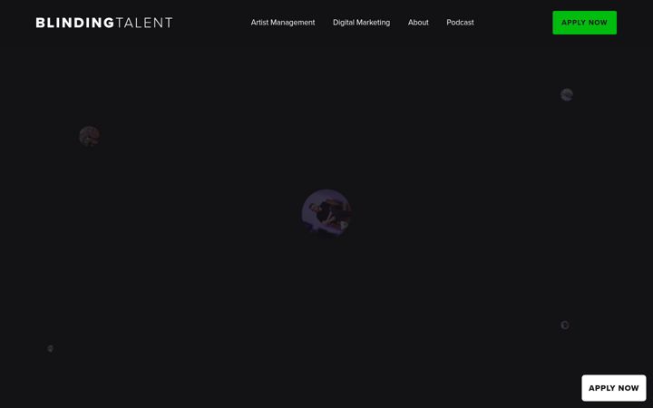 Képernyőkép: blindingtalent.com