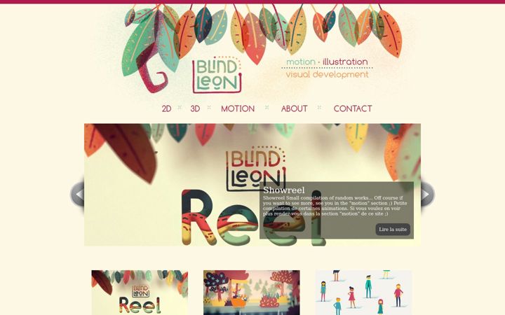Screenshot of blindleon.com