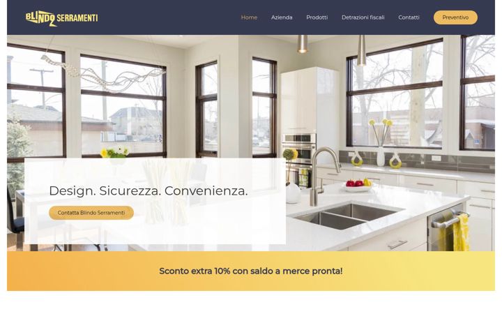 Screenshot of blindoserramenti2.com