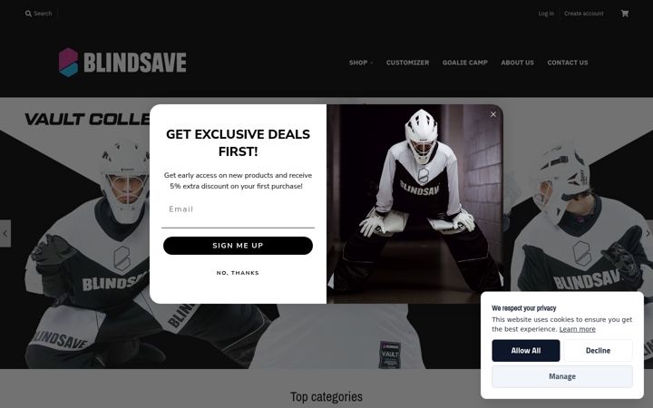 Screenshot of blindsave.com