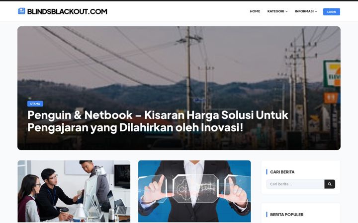 Screenshot di blindsblackout.com