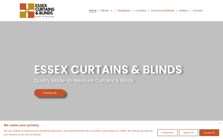 Screenshot of blindsessex.com