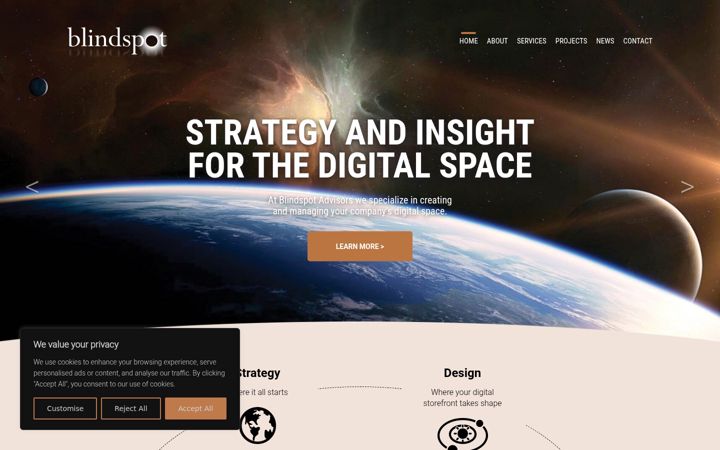 Screenshot ta' blindspot-advisors.com