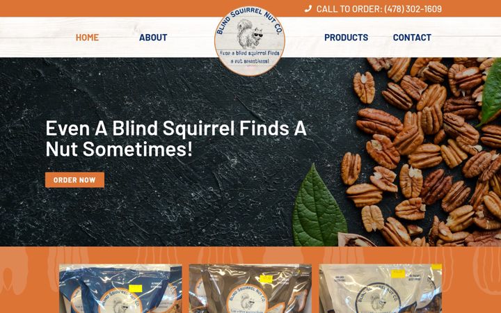 Screenshot of blindsquirrelnutcompany.com