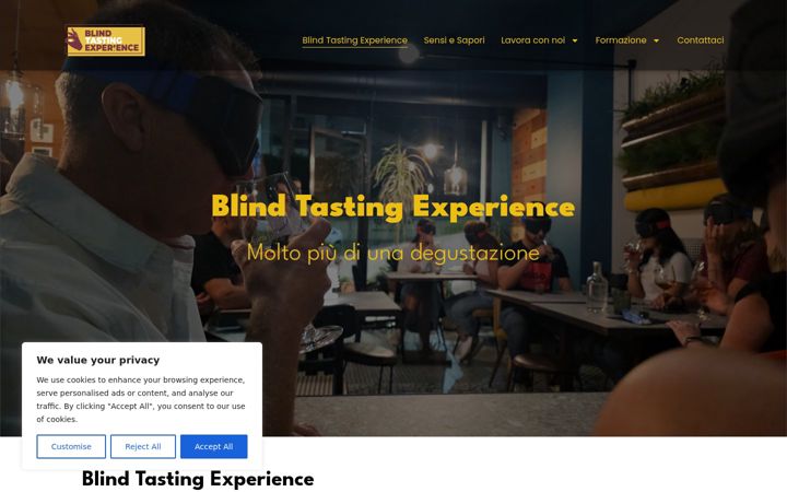 Screenshot ta' blindtastingexperience.it
