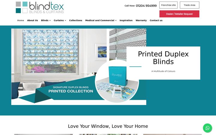 Screenshot ta' blindtex.co.uk