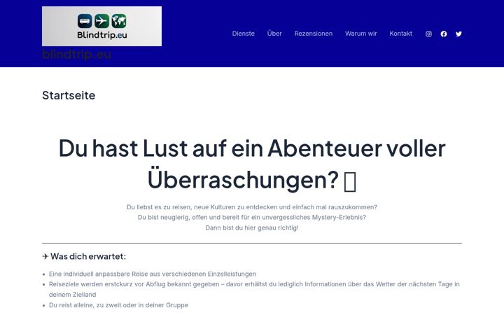 Screenshot of blindtrip.eu