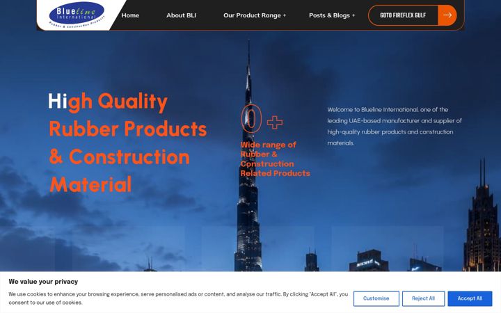 Screenshot ta' blineintl.com