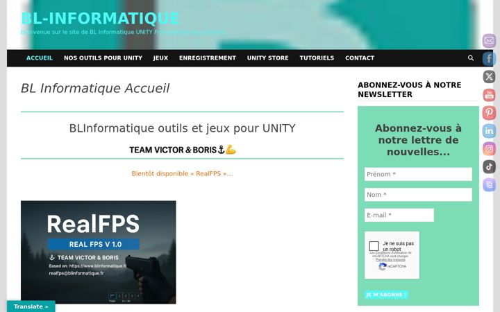 Screenshot ta' blinformatique.fr
