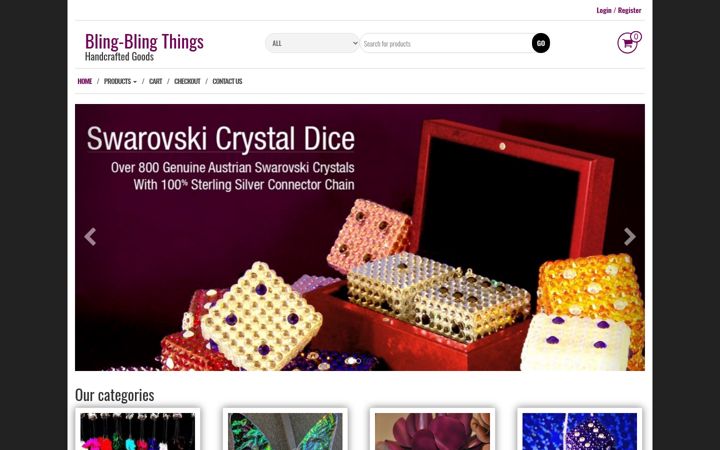Screenshot di bling-blingthings.com