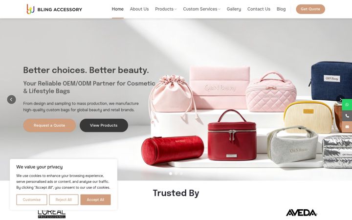 Screenshot ta' blingaccessoryco.com