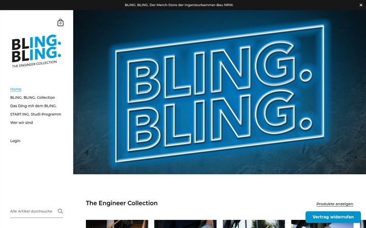 Screenshot of blingbling.de